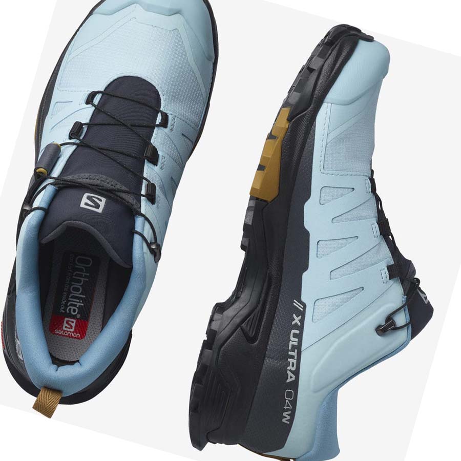 Salomon WoX ULTRA 4 GORE-TEX Kadın Yürüyüş Ayakkabısı Siyah Mavi | TR 2823DFM